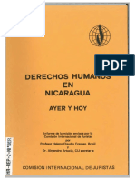 Nicaragua Human Rights Yesterday and Today Fact Finding Mission Report 1980 Spa