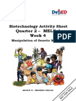 Biotechnology 8 Q2 Manipulation of Genetic Material