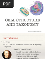 Cell Structure and Taxonomy