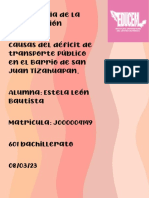 Investigación Del Deficit de Transporte Público