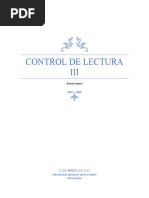 Control de Lectura III