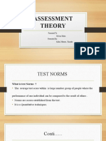 Assessment Theory: Presented To: Ma'am Rabia Presented By: Aliha, Manoor, Rimsha