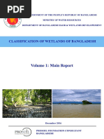 Vol Ume 1: Mai N: Classification OF Wetlands OF Bangladesh