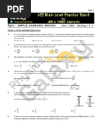 #MOCK JEE Main Practice Test-9 - Simple Harmonic Motion