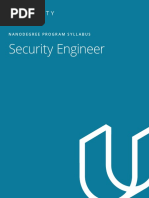 Security Engineer: Nanodegree Program Syllabus