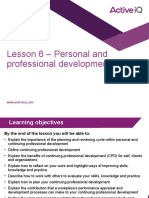 Lesson 6 - Personal and Professional Development