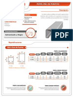 Perfil Riel de Puertas