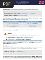 Introducción: Los Condicionales Son Estructuras Gramaticales Que Expresan, Como Bien Indica Su Nombre, Una Condición