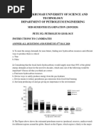 Petroleum Geology Midsem Answers