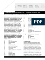 Determination of Parameters For Hyperbolic Model of Soils