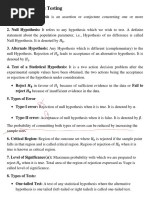 Unit 5: Hypothesis Testing