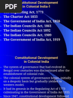 Constitutional Development in Colonial India-1