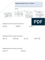 2.1/2.2 Multiplying and Dividing Rational Expressions - Worksheet