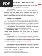 Centro de Controle Operacional (Cco) : 1-Manutenção