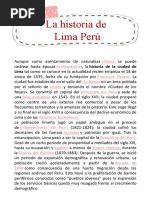 La Historia de LIma