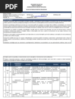 Plano de Trabalho Práticas Integrativas em Psicologia III