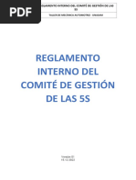 Reglamento Interno Del Comité de Las 5S