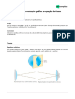 Física: Espelhos Esféricos: Construção Gráfica e Equação de Gauss