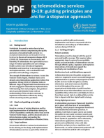 Implementing Telemedicine Services During COVID-19: Guiding Principles and Considerations For A Stepwise Approach