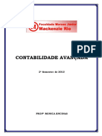 Contabilidade Avançada: 2º Semestre de 2013