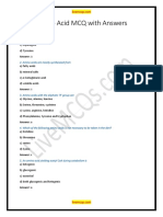 Amino Acid MCQ With Answers