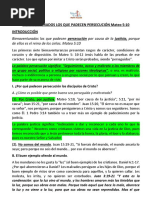 8 Bienaventurados Los Que Padecen Persecución