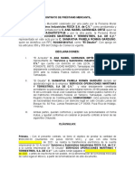 Contrato de Préstamo Mercantil 1