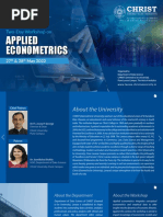 Applied Econometrics: Two-Day Workshop On