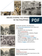 Abuses During The Spanish Times in The Philippines