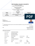 For Admission Into B.A HONS (CC) IN ECONOMICS (Sixth Semester)