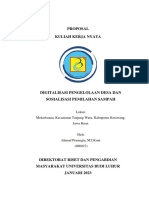 Proposal Kuliah Kerja Nyata: Lokasi Mekarbuana, Kecamatan Tanjung Waru, Kabupaten Kerawang, Jawa Barat