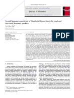 Second Language Acquisition of Mandarin Chinese Tones by Tonal and