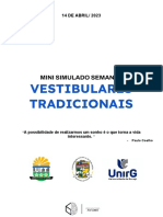 Vestibulares Tradicionais: Mini Simulado Semanal