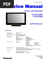 Service Manual: Colour LCD Television TX-32LXD80F TX-32LXD80