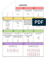 Fractions Revision Practice Grid Answers