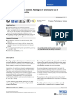 Diaphragm Pressure Switch, Flameproof Enclosure Ex D For The Process Industry Model MA