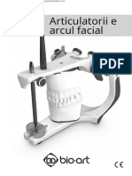 Articulatorii e Arcul Facial: Manual de Tehnici