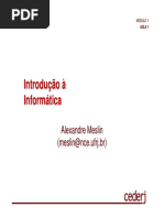 Introdução À Informática - TSC-CEDERJ - 01