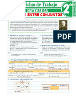 Operaciones Entre Conjuntos: 1. Relación de Inclusión ( ) 2. Igualdad Entre Conjuntos