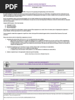 Gcu Student Teaching Evaluation of Performance Step Standard 1 Part I - Signed