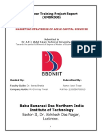 Summer Training Project Report (KMBN308) : Babu Banarasi Das Northern India Institute of Technology