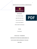 Actividad 2 - Métodos de Evaluación de La Personalidad