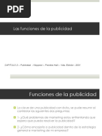 Funciones de La Publicidad