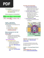 General Biology I (Photosynthesis Reviewer)