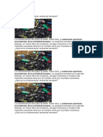 Que Es La Contaminación Terrestre