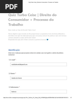 Quiz Turbo Ceisc - Direito Do Consumidor + Processo Do Trabalho