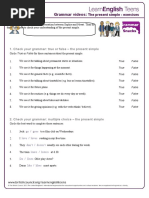 Grammar Videos:: 1. Check Your Grammar: True or False - The Present Simple