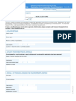 Child Born Through Surrogacy Passport Form