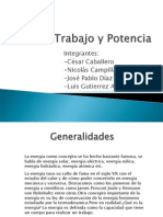 Trabajo W y Potencia P