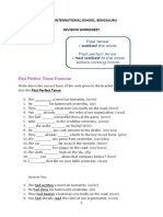 Past Perfect Tense - Revision Worksheet